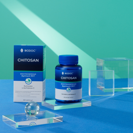 Пищевая добавка BIODOC CHITOSAN 60 капсул по 0,2 г